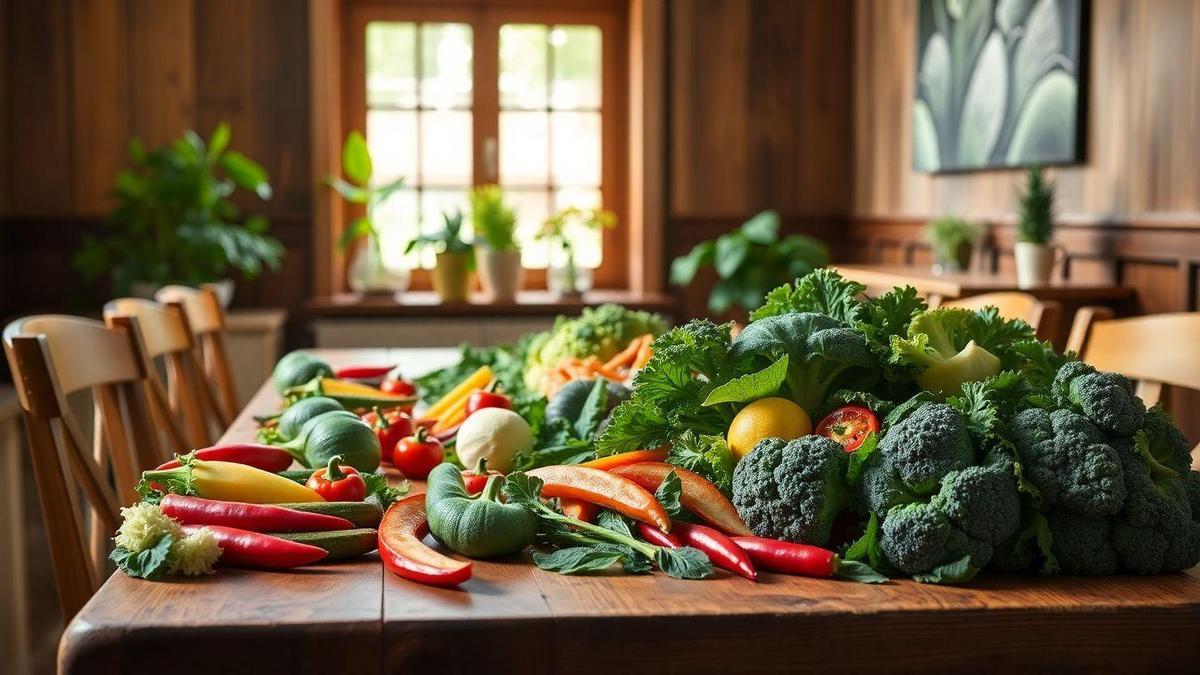 Verduras e bem-estar psicológico