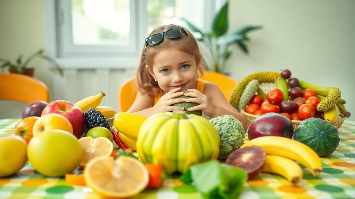 Importância das frutas e verduras para crianças