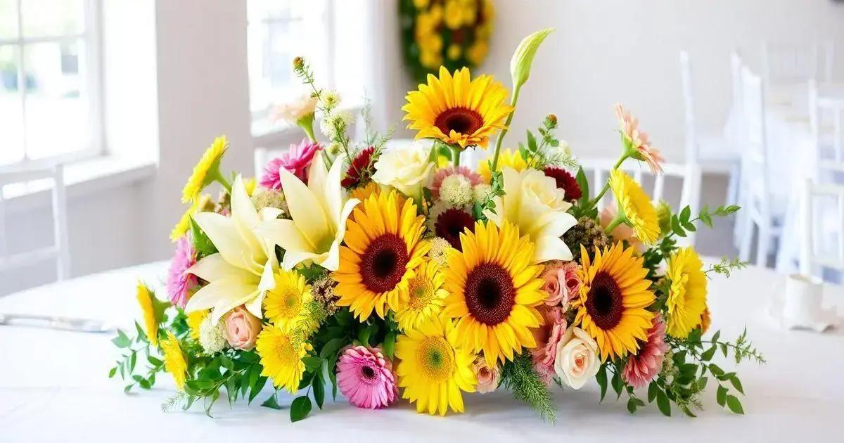 Flores amarelas no casamento: amizade e felicidade