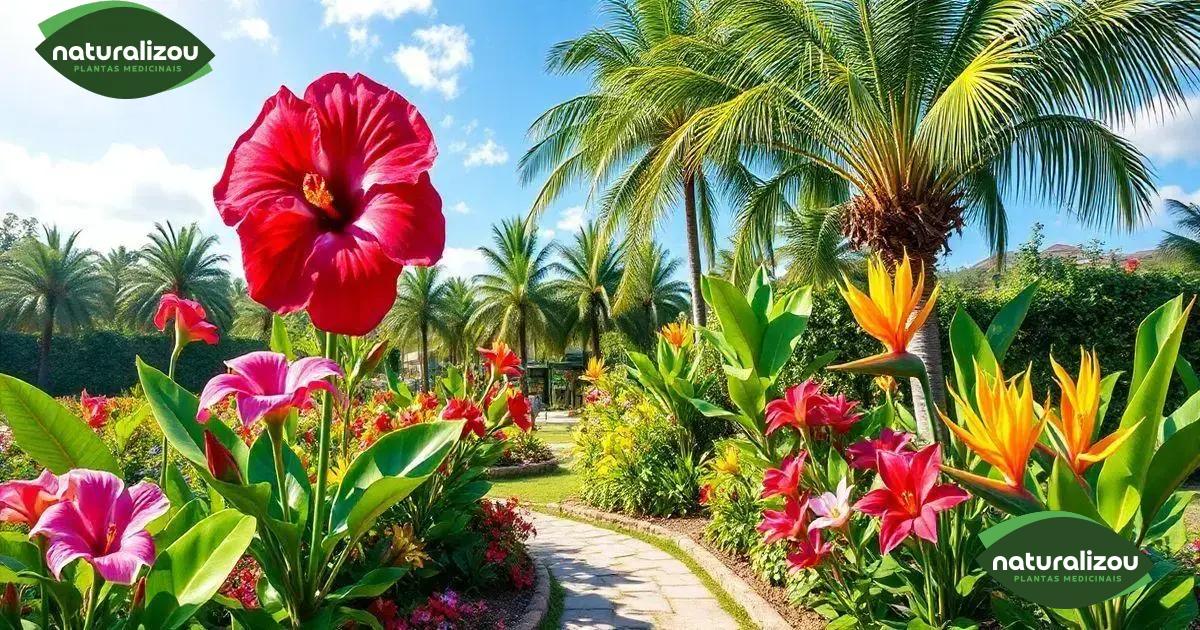 Inspirações de paisagismo com flores tropicais