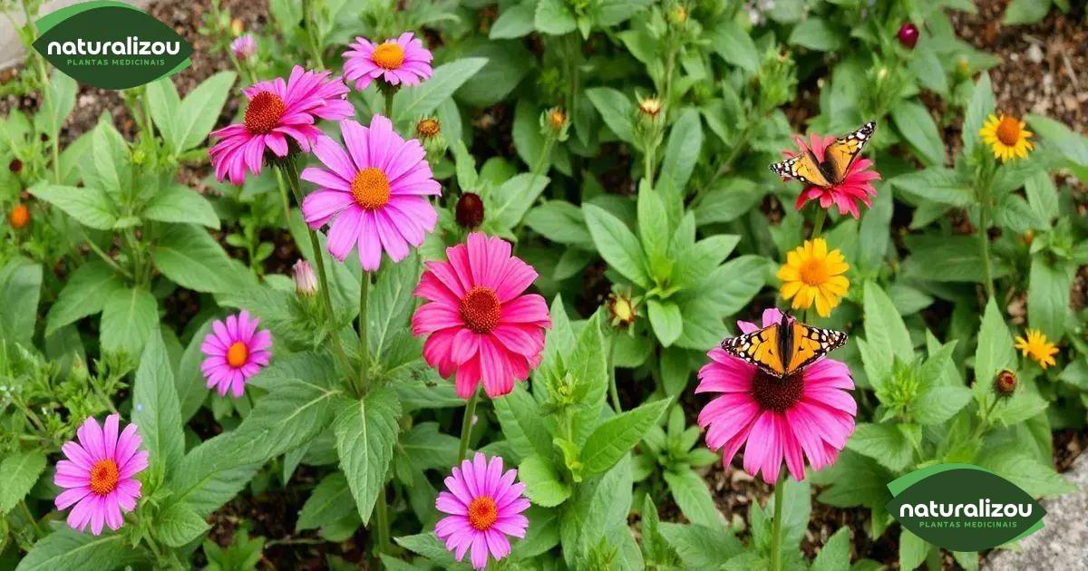 Manutenção das flores que atraem borboletas