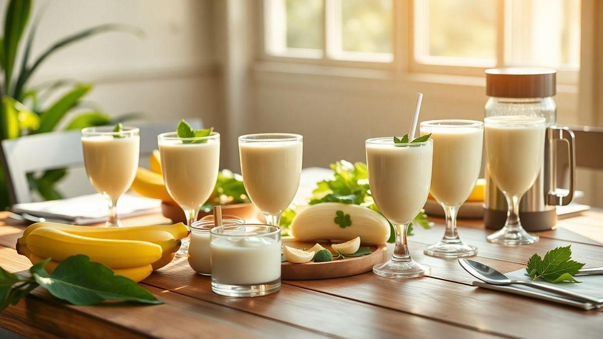 Receitas Fáceis de Smoothies de Banana Light