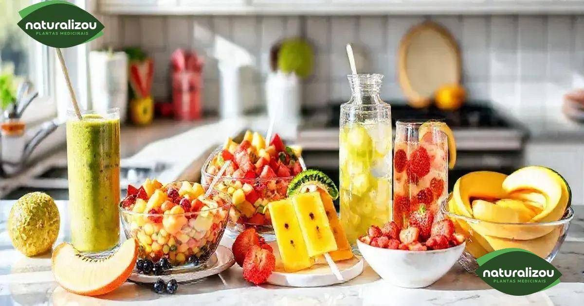 Receitas refrescantes com frutas tropicais