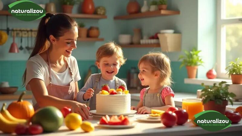 "Como Fazer Bolo Saudável Para Suas Crianças"