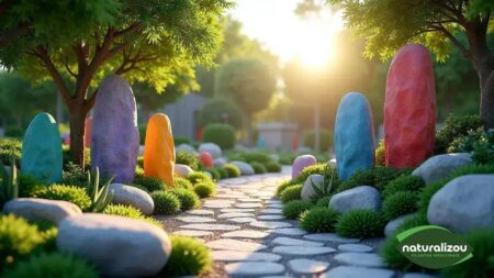 Como usar pedras decorativas no paisagismo de jardins Como usar pedras decorativas no paisagismo de jardins