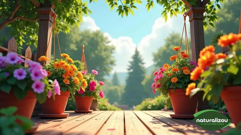 Flores que podem ser plantadas em jardineiras suspensas