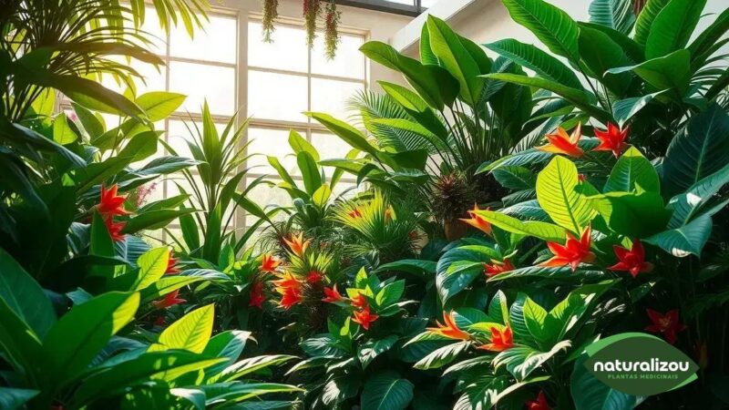 Plantas tropicais exuberantes: Beleza e Benefícios Naturais