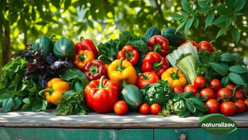 Verduras saudáveis ​​orgânicas: O Segredo da Nutrição