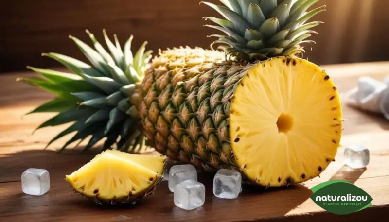 Abacaxi Suculento Gelado: Refresco para o Verão