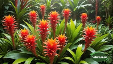 Bromélias Coloridas Vibrantes: Beleza e Sustentabilidade