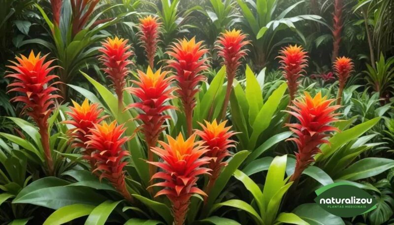 Bromélias Coloridas Vibrantes: Beleza e Sustentabilidade Bromélias Coloridas Vibrantes: Beleza e Sustentabilidade