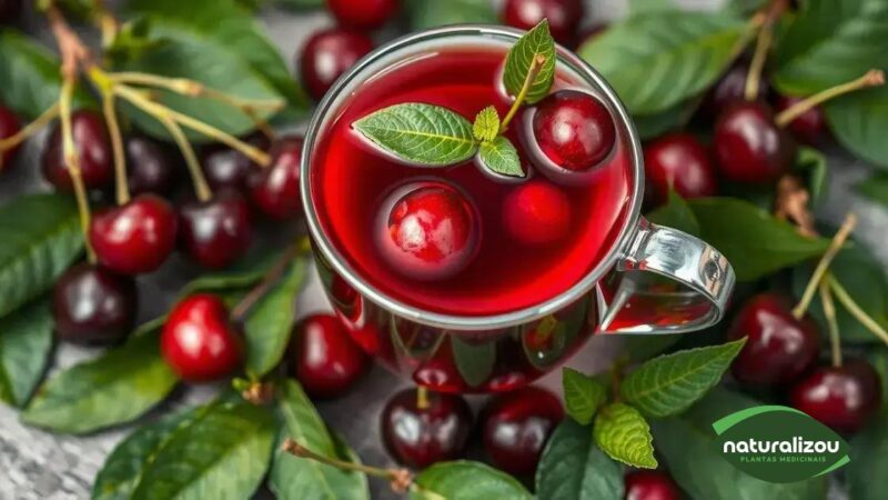 Chá de cereja orgânico: descubra seus benefícios surpreendentes