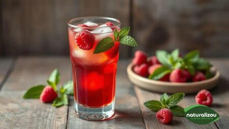 Chá de framboesa gelado: refresque-se com saúde