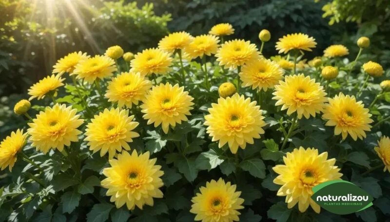 Crisântemos Amarelos Vivos: Beleza e Benefícios para Sua Saúde