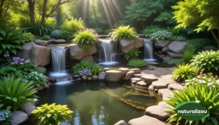 Paisagismo com cascata: Transformando Jardins com Estilo Paisagismo com cascata: Transformando Jardins com Estilo