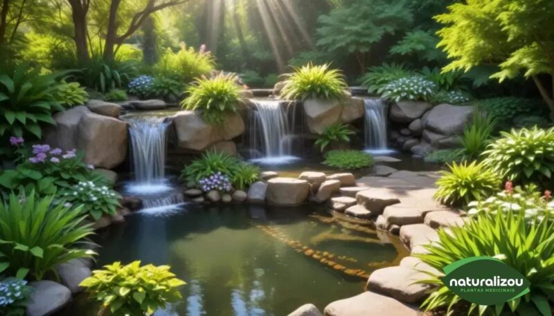 Paisagismo com cascata: Transformando Jardins com Estilo