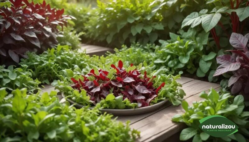 Rúculas Vermelhas Intensas: O Segredo da Saúde e Sabor Rúculas Vermelhas Intensas: O Segredo da Saúde e Sabor