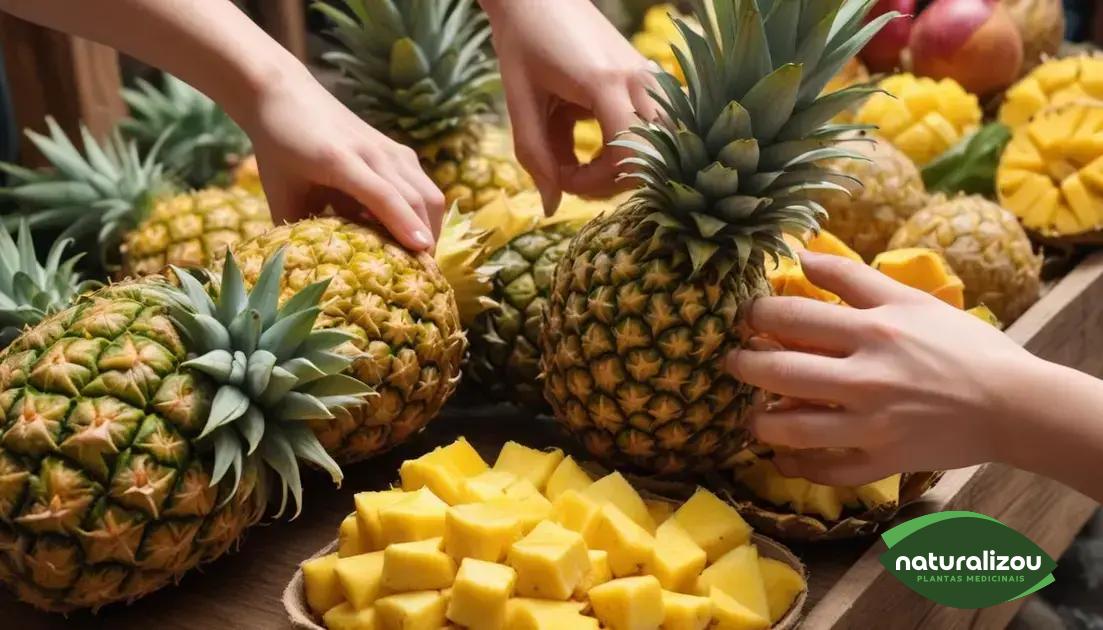 Dicas para escolher o melhor abacaxi