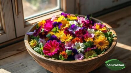 Flores comestíveis para saladas: descubra opções incríveis