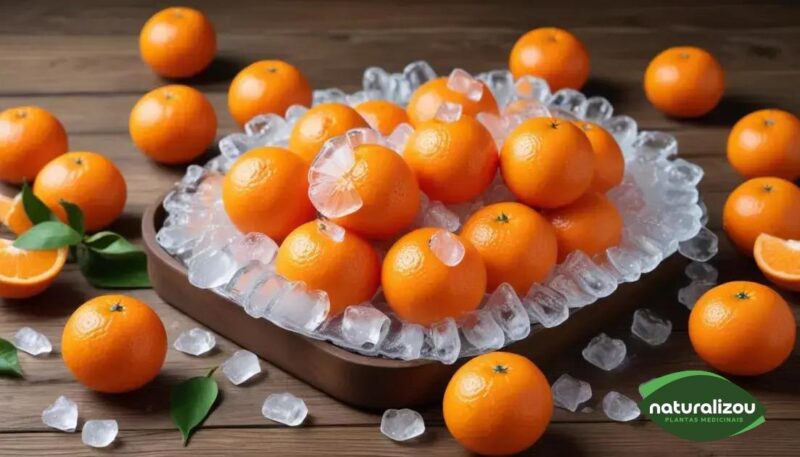 Tangerinas suculentas geladas: refresque-se neste verão