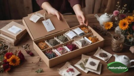 Ideias criativas de presentes com chás artesanais