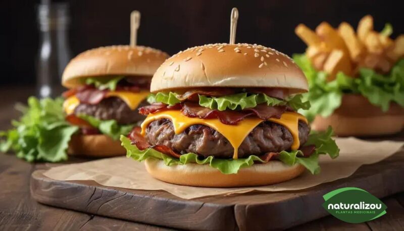 Receita de Hambúrguer Artesanal com Bacon Crocante” Receita de Hambúrguer Artesanal com Bacon Crocante”