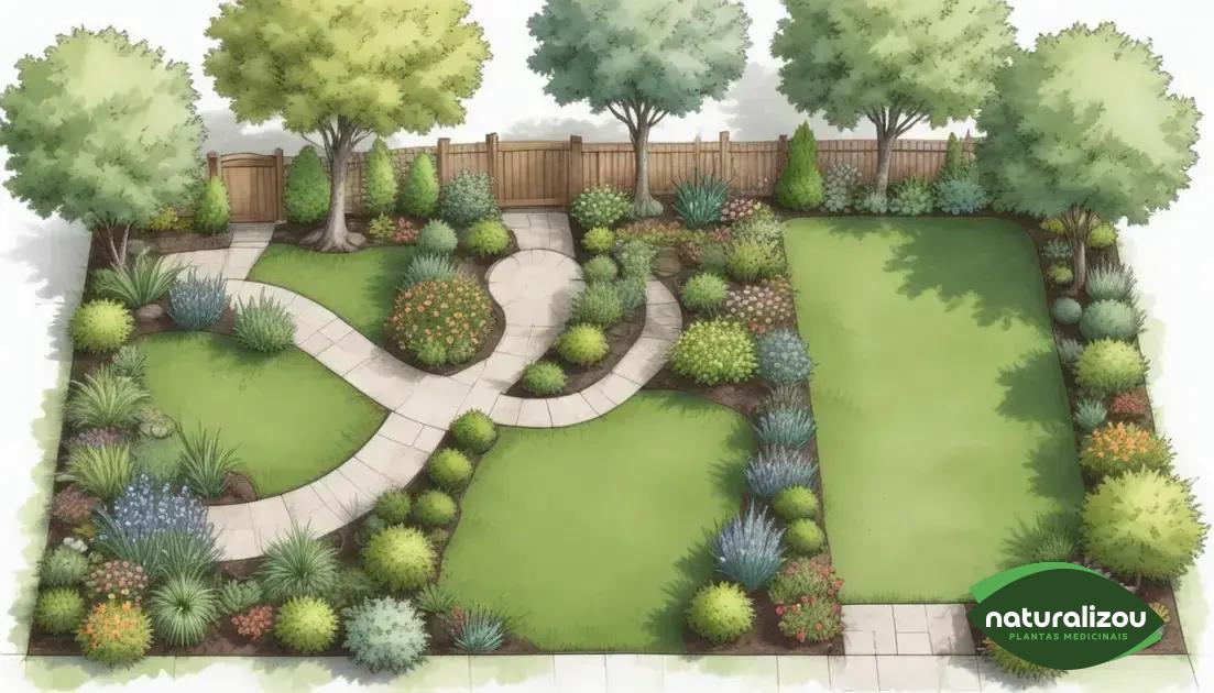 Como planejar um jardim com grama