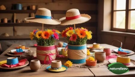 Centro de mesa para festa junina fácil de fazer e surpreenda seus convidados