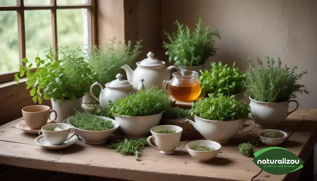 Infusoes Ervas aromáticas perfeitas para infusões relaxantes