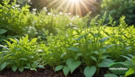 Ervas para chá que aguentam sol forte e calor intenso