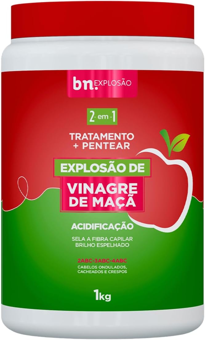 Beleza Natural, Beleza Natural Creme de Pentear Explosao Vinagre De Maca 1Kg