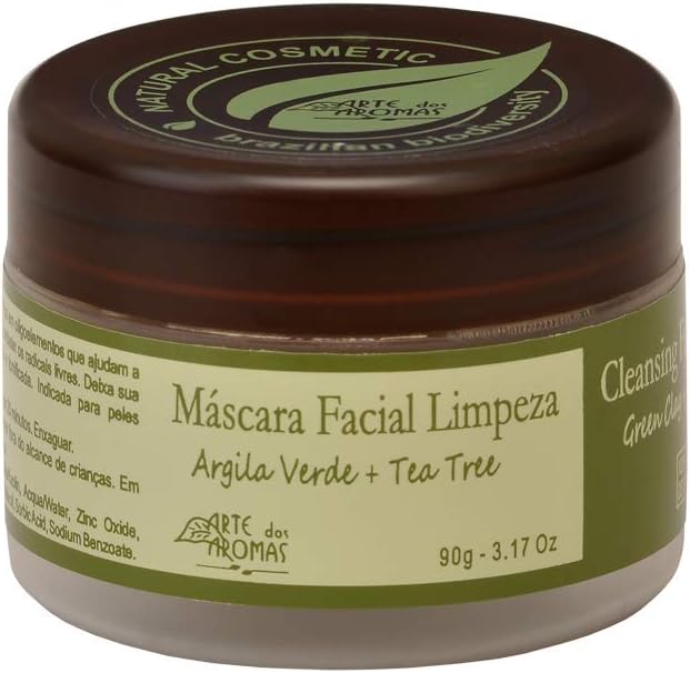 Máscara Argila Verde Natural e Vegano Arte dos Aromas 90g Máscara Argila Verde Natural e Vegano Arte dos Aromas 90g