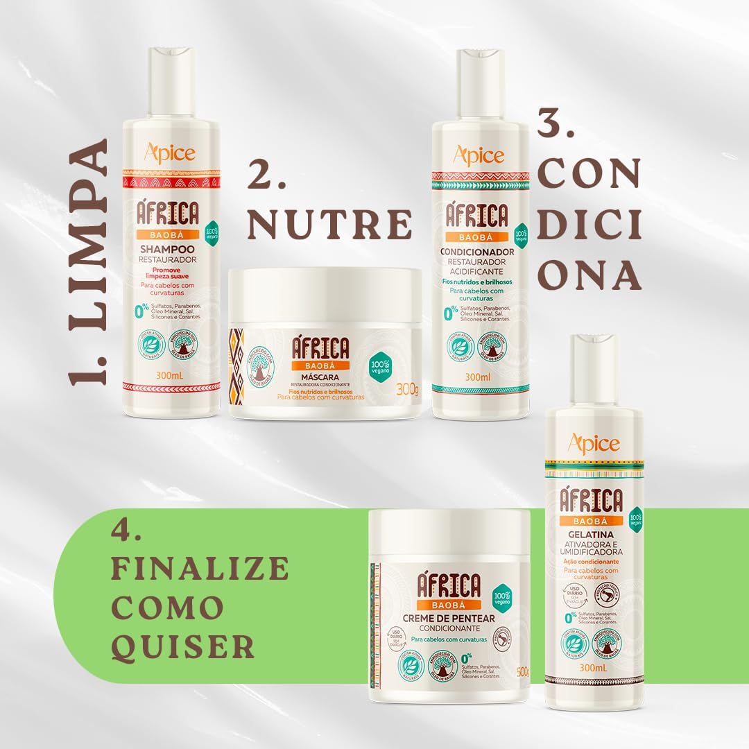 Imagem frontal de um produto com fundo branco, textura suave e detalhes em verde e marrom nas áreas de texto.