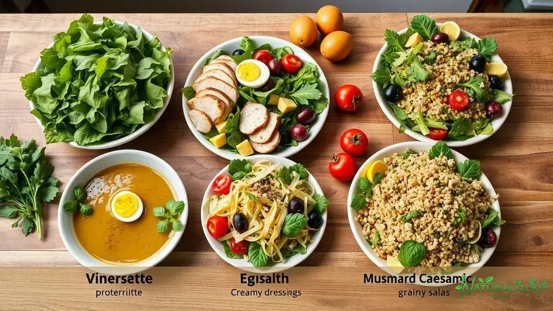 como combinar molhos com diferentes tipos de salada