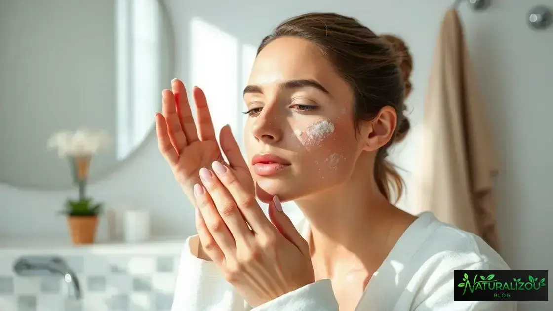 Passo a passo para aplicar a esfoliação com movimentos circulares