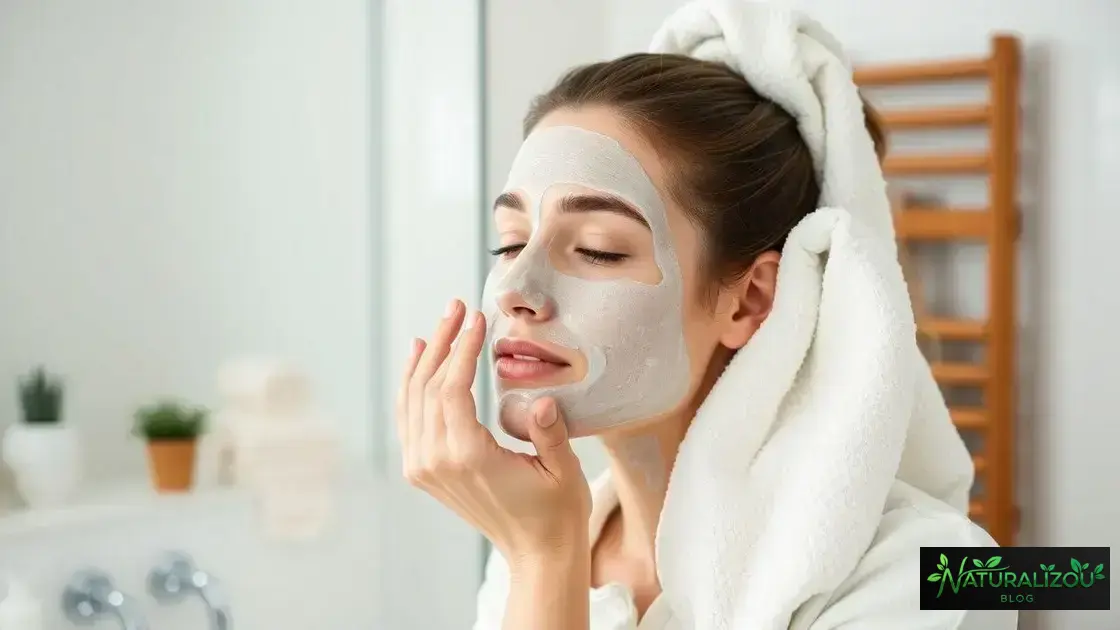 Preparação da pele antes da aplicação da máscara