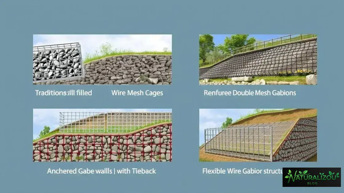 Principais tipos de muros de gabião usados na engenharia