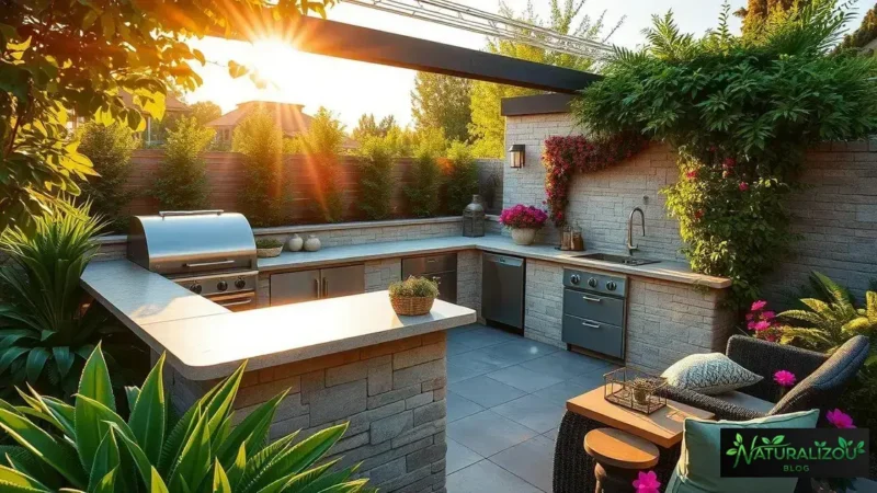 Projeto de cozinha externa integrada ao paisagismo: transforme seu espaço Projeto de cozinha externa integrada ao paisagismo: transforme seu espaço