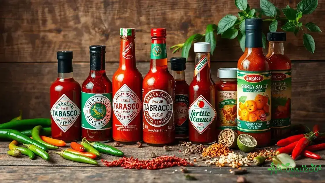 Variedades populares de molho de pimenta no Brasil e no mundo