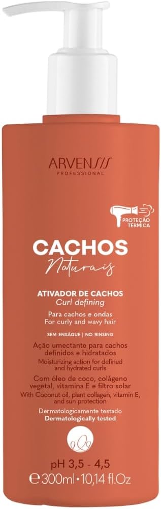 Ativador de Cachos Arvensis Cachos Naturais Ondulados e Cacheados - 300ml