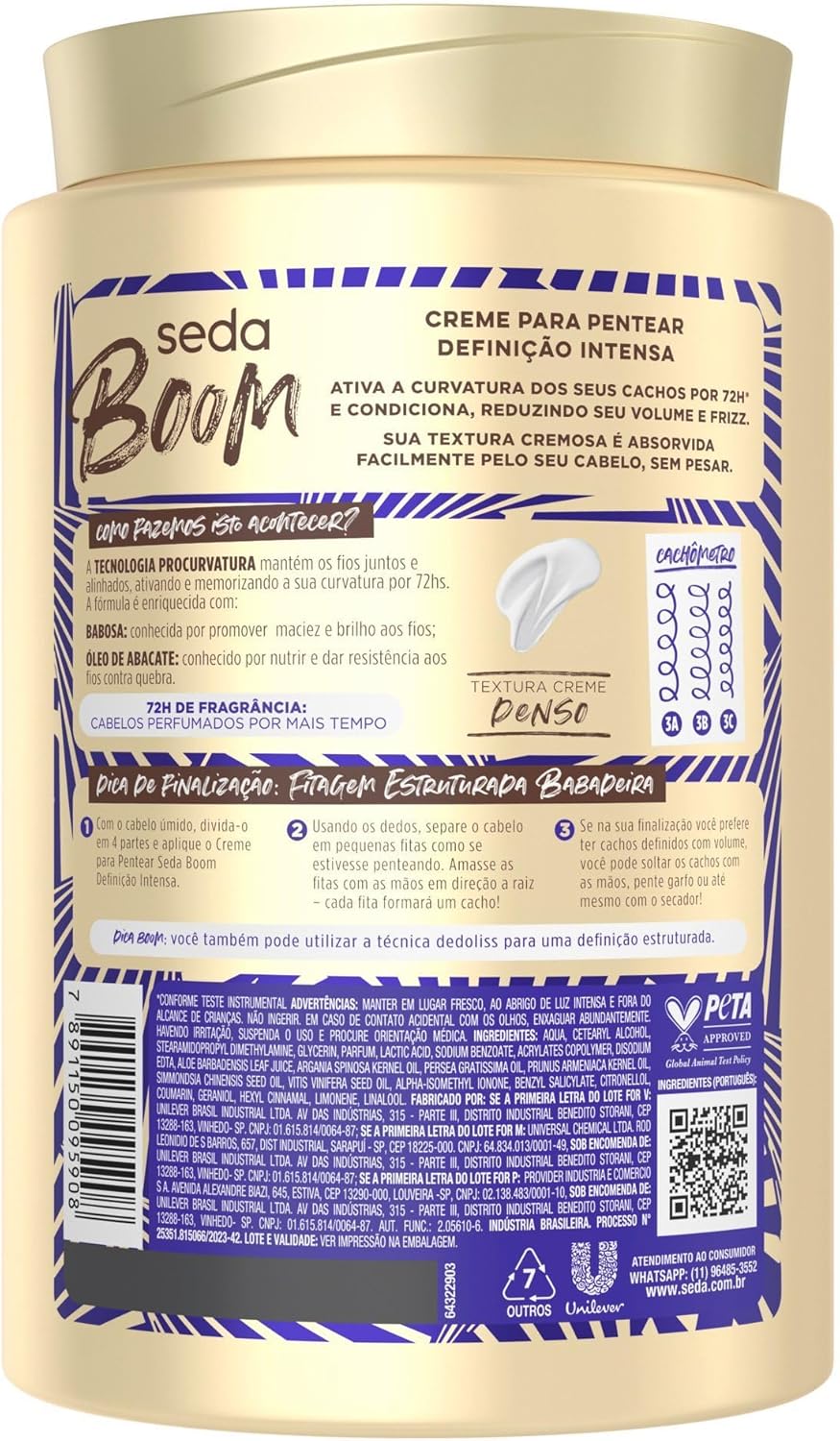 Imagem traseira do produto com fundo branco, neutro e liso, sem elementos visuais adicionais.