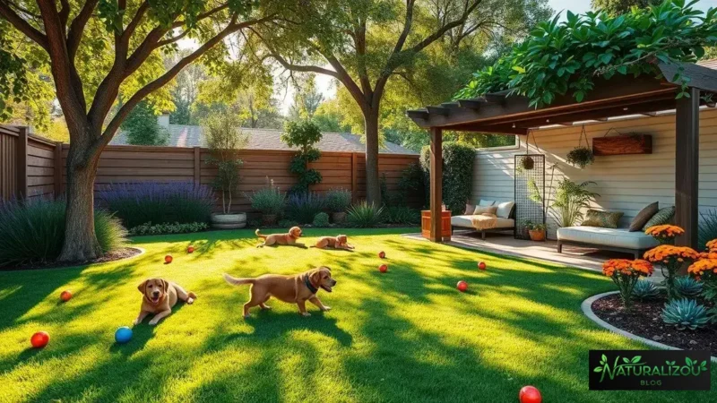 Design de jardim para cachorros: áreas seguras e estimulantes para eles
