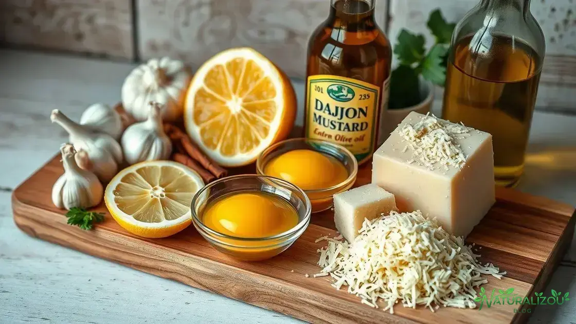 ingredientes essenciais para um molho caesar autêntico ingredientes essenciais para um molho caesar autêntico