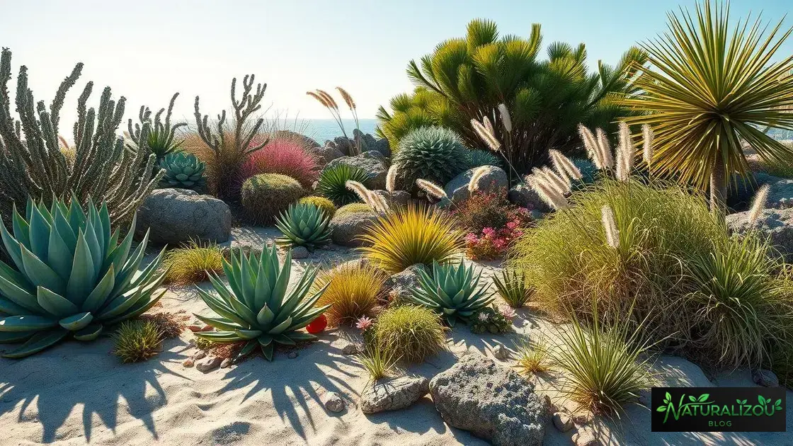 plantas típicas e resistentes para jardins com temática de praia