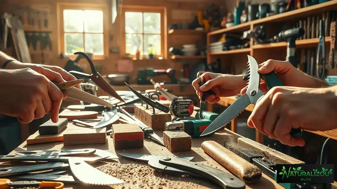 Principais métodos de afiação para cada ferramenta