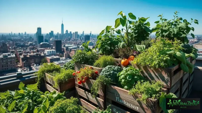 Projeto de horta urbana em caixotes para telhados: comece já