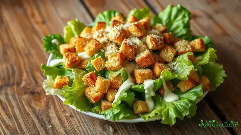 Salada caesar: segredos para um sabor irresistível e fácil de fazer salada caesar: segredos para um sabor irresistível e fácil de fazer