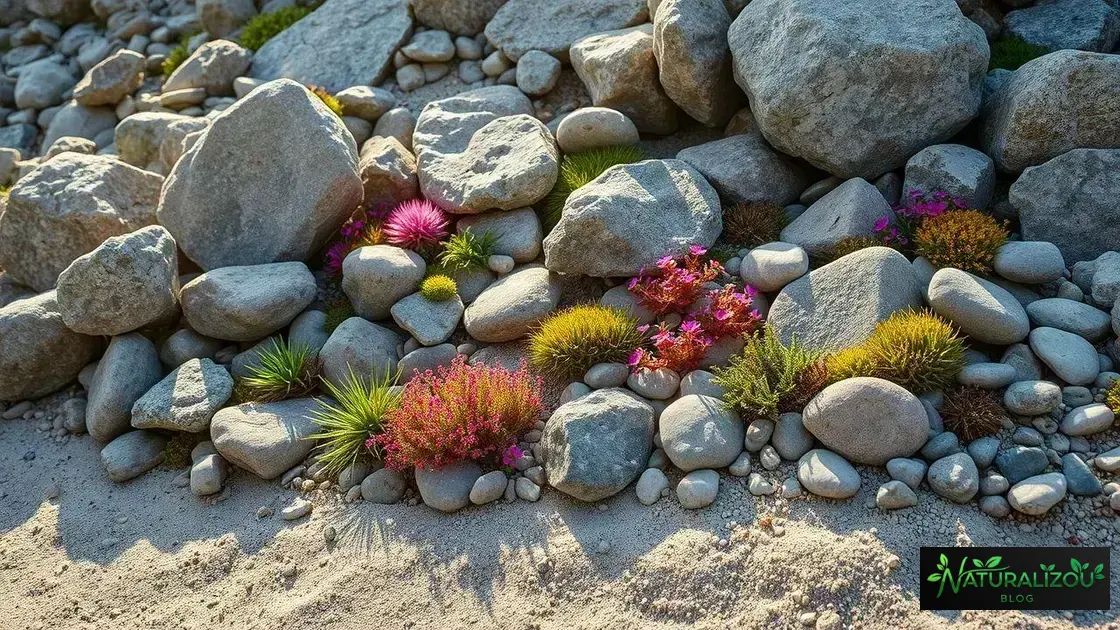 Seleção e disposição das pedras alpinas Seleção e disposição das pedras alpinas