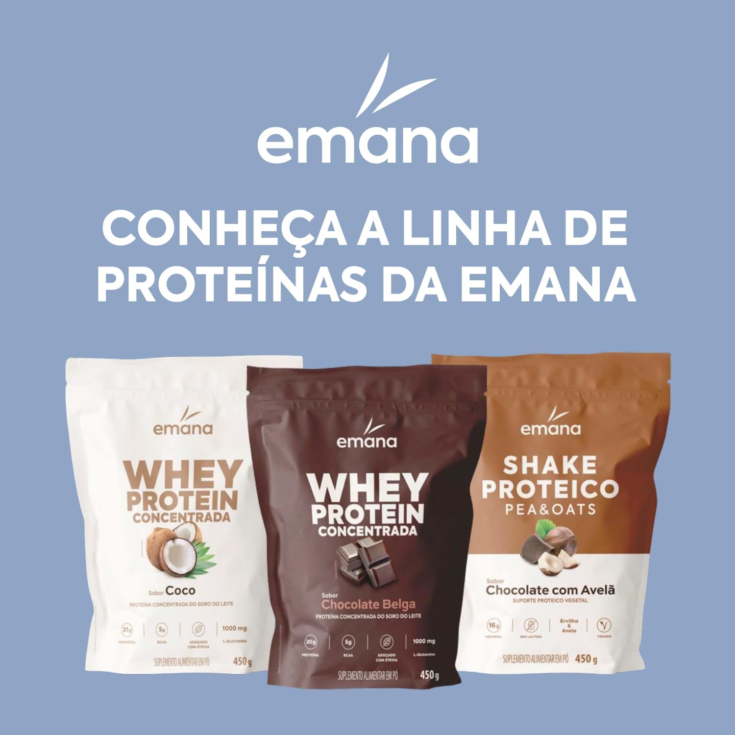 Imagem frontal do produto com fundo liso azul claro.