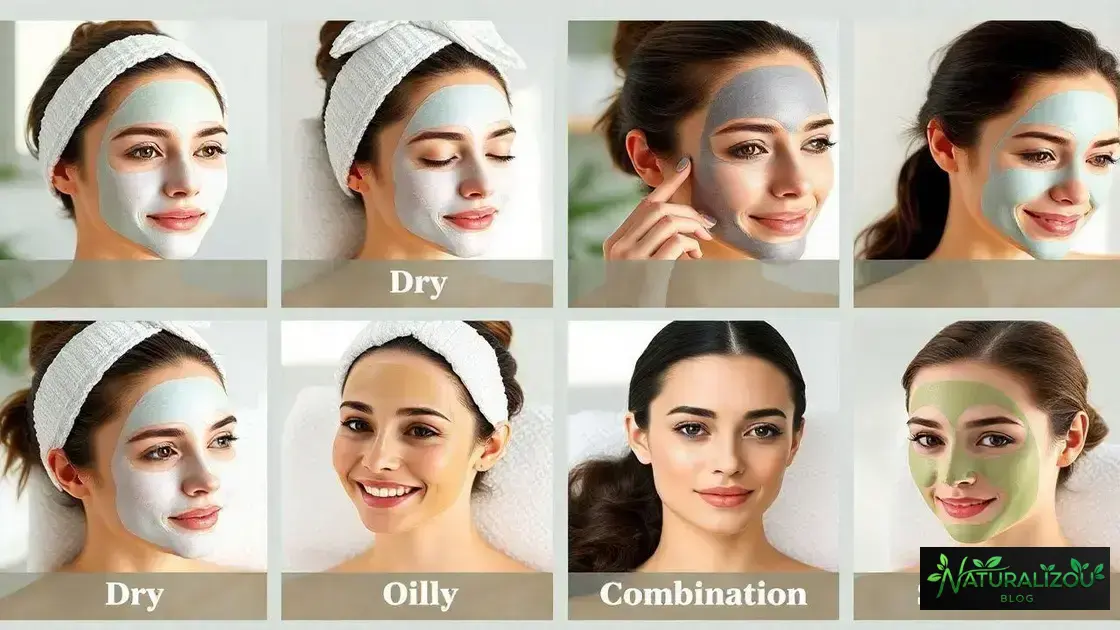 Como a máscara facial age em diferentes tipos de pele